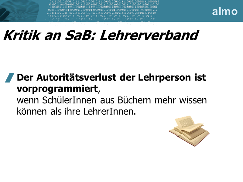 Kritik an SaB: Lehrerverband