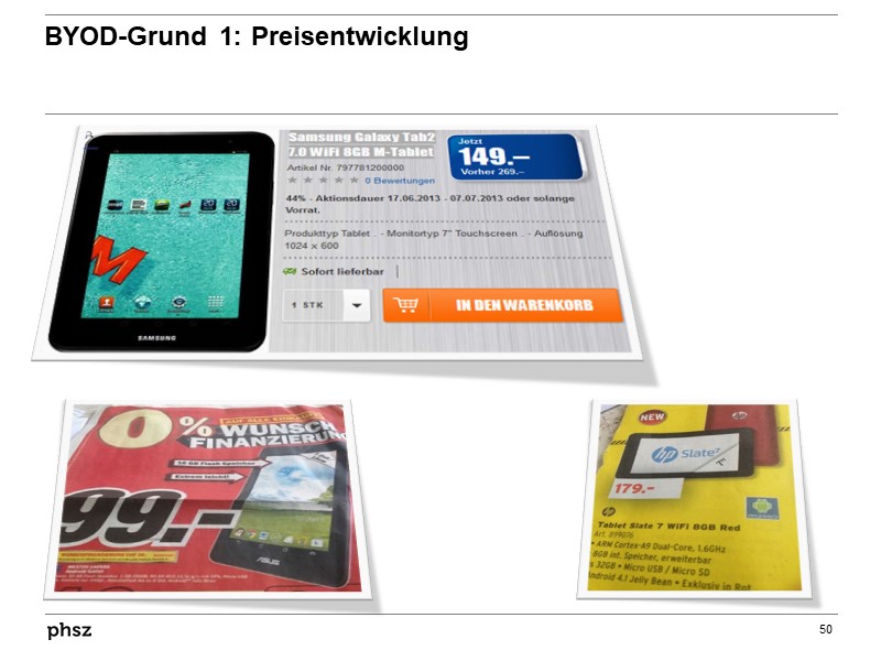 BYOD-Grund 1: Preisentwicklung