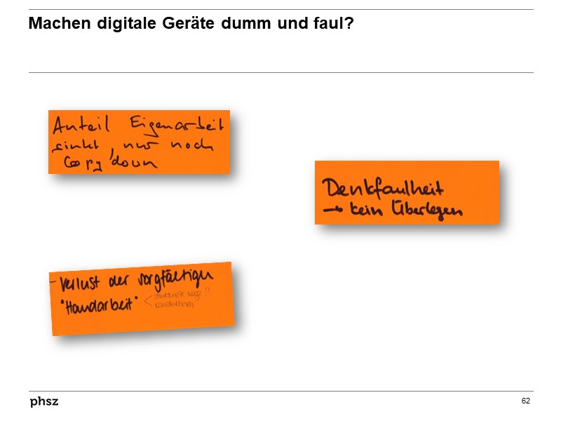 Machen digitale Geräte dumm und faul?