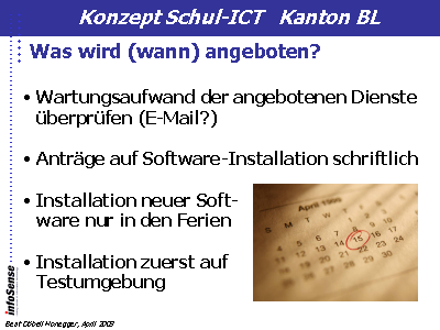 Was wird (wann) angeboten?