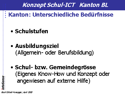 Kanton: Unterschiedliche Bedürfnisse