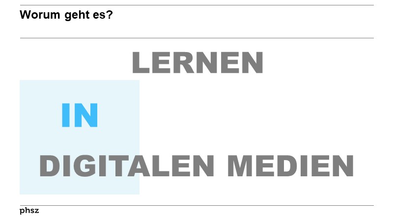 Lernen IN digitalen Medien