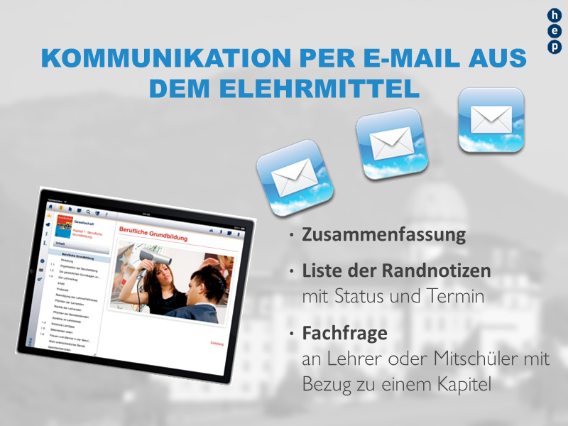 Kommunikation aus der App