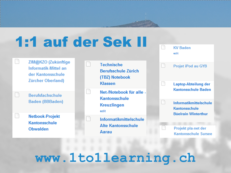 Liste von 1:1-Computing-Projekten