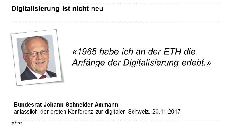 Digitalisierung ist nichts neues