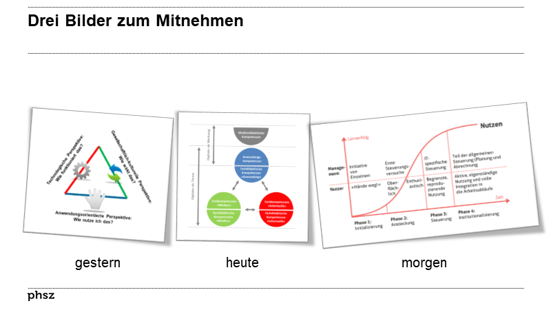 Drei Bilder zum Mitnehmen