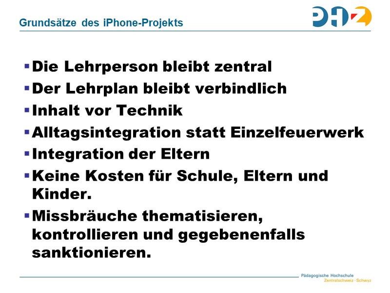 Grundsätze des iPhone-Projekts