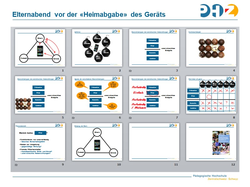 Elternabend vor der «Heimabgabe» des Geräts