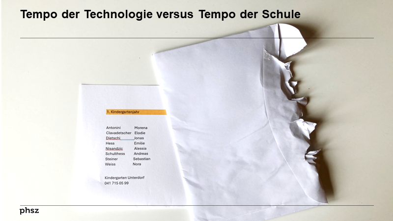 Tempo der Technologie versus Tempo der Schule