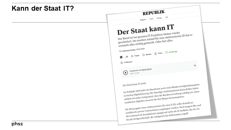 Kann der Staat IT?