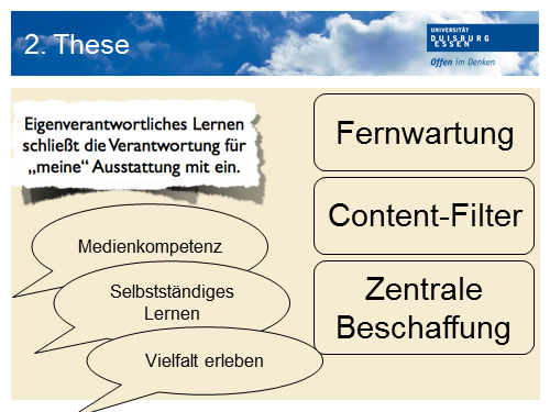 2. These: Eigenverantwortliches Lernen schliesst die Verantwortung für 