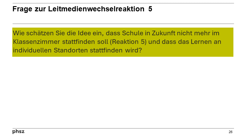 Frage zur Leitmedienwechselreaktion 5