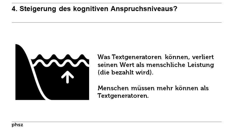 4. Steigerung des kognitiven Anspruchsniveaus?