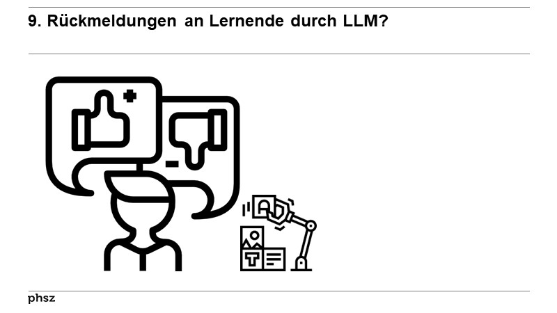 9. Rückmeldungen an Lernende durch LLM?