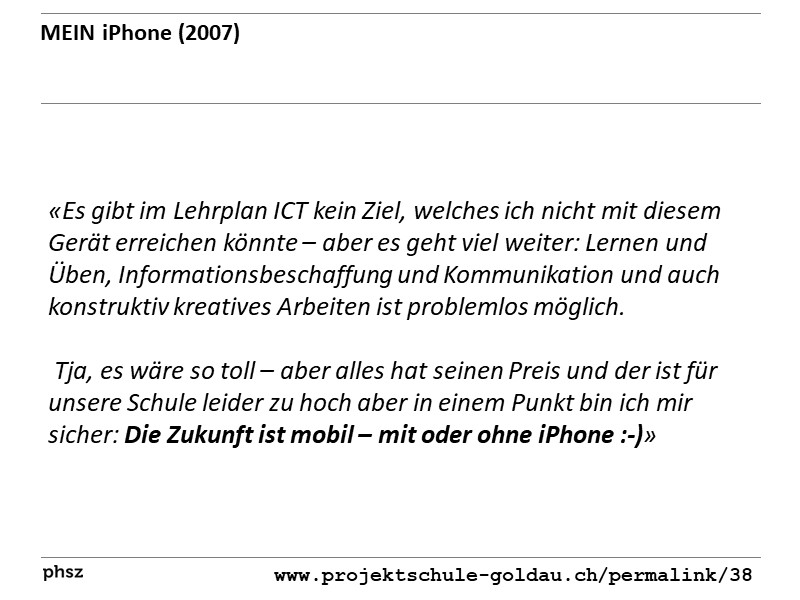 MEIN iPhone (2007)