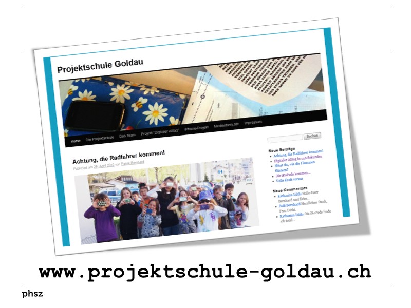 Weblog der Projektschule Goldau