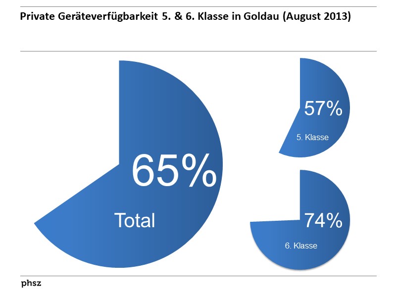  Private Geräteverfügbarkeit 5. & 6. Klasse in Goldau (August 2013)