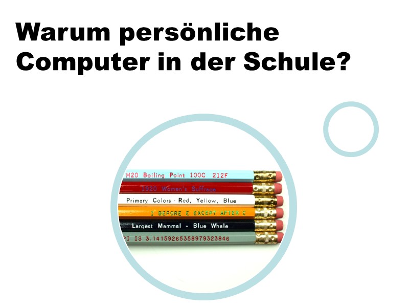 Warum persönliche Computer in der Schule?