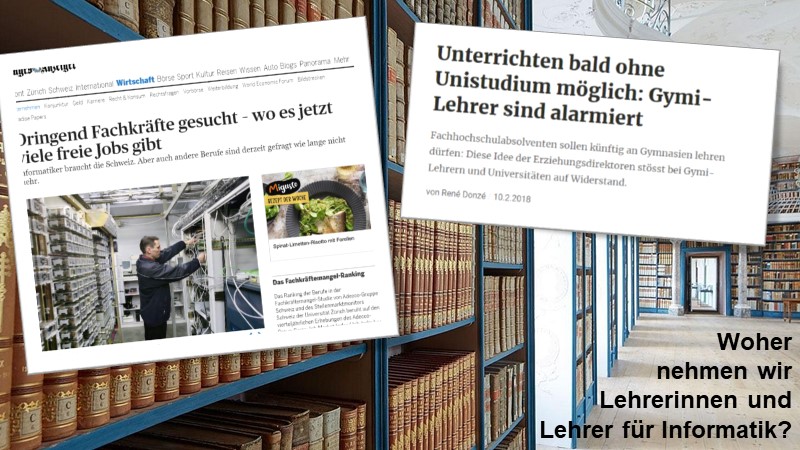 Woher nehmen wirLehrerinnen undLehrer für Informatik?