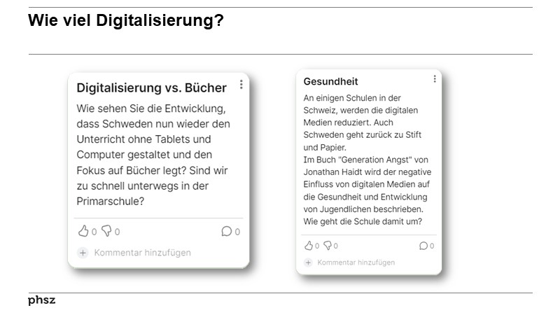 Wie viel Digitalisierung?