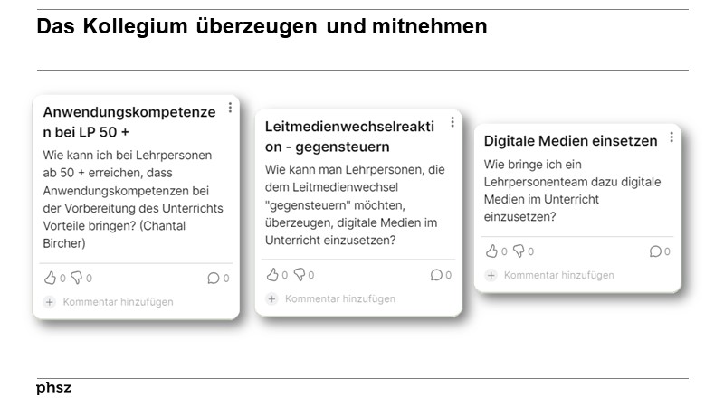 Das Kollegium überzeugen und mitnehmen