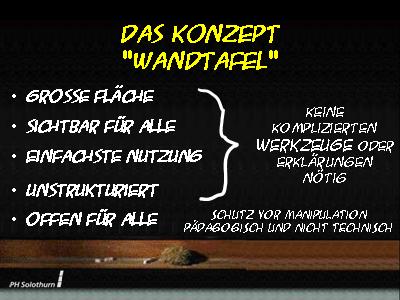 Das Konzept Wandtafel II