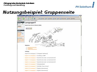 Nutzungsbeispiel: Gruppenseite