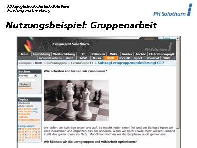 Nutzungsbeispiel: Arbeitsvereinbarung einer Gruppe