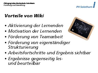 Vorteile von Wiki