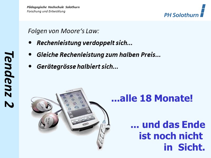 Folgen von Moore's law