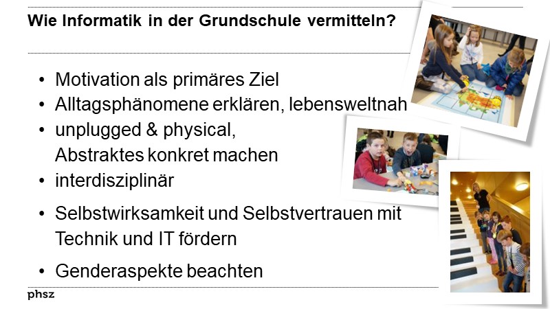 Wie Informatik in der Grundschule vermitteln?