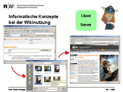 Informatische Konzepte bei der Wikinutzung: Client-Server