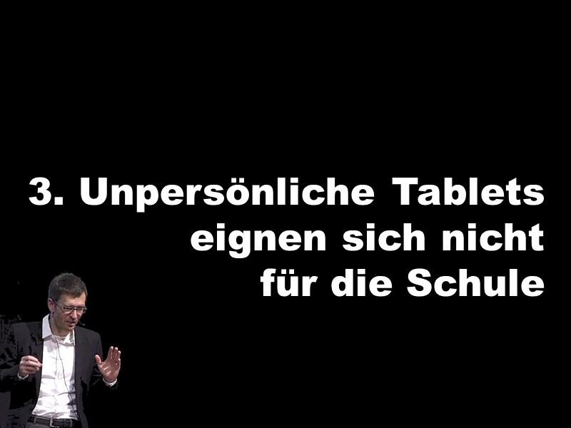 Unpersönliche Tablets eignen sich nicht für die Schule