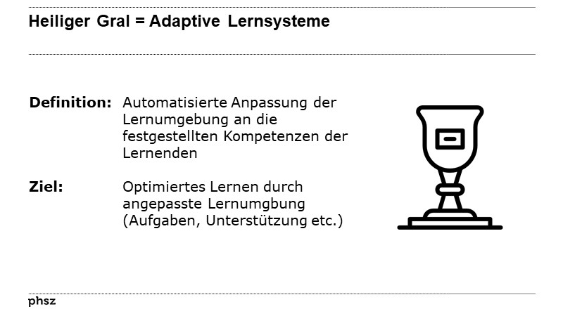 Heiliger Gral = Adaptive Lernsysteme 