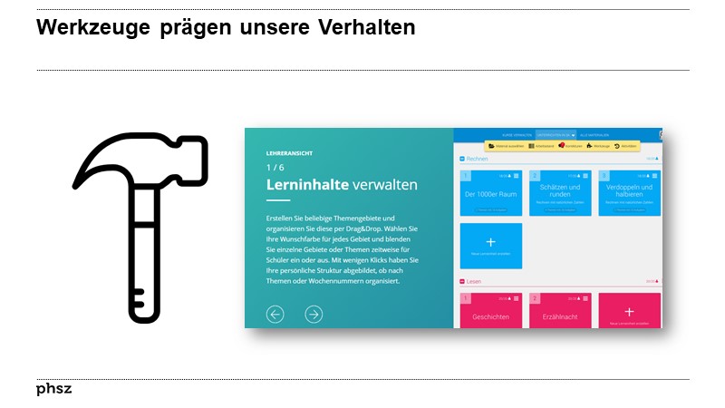 Werkzeuge prägen unsere Verhalten