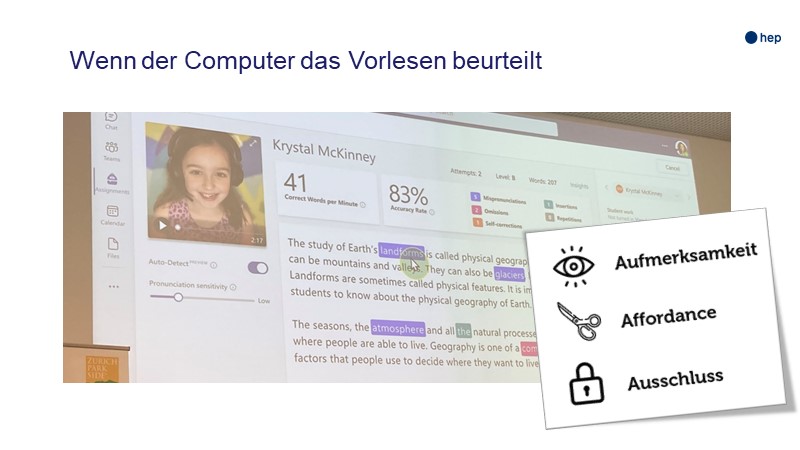 Wenn der Computer das Vorlesen beurteilt