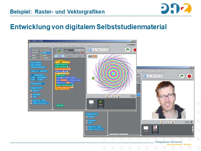 Beispiele in der Programmierumgebung Scratch