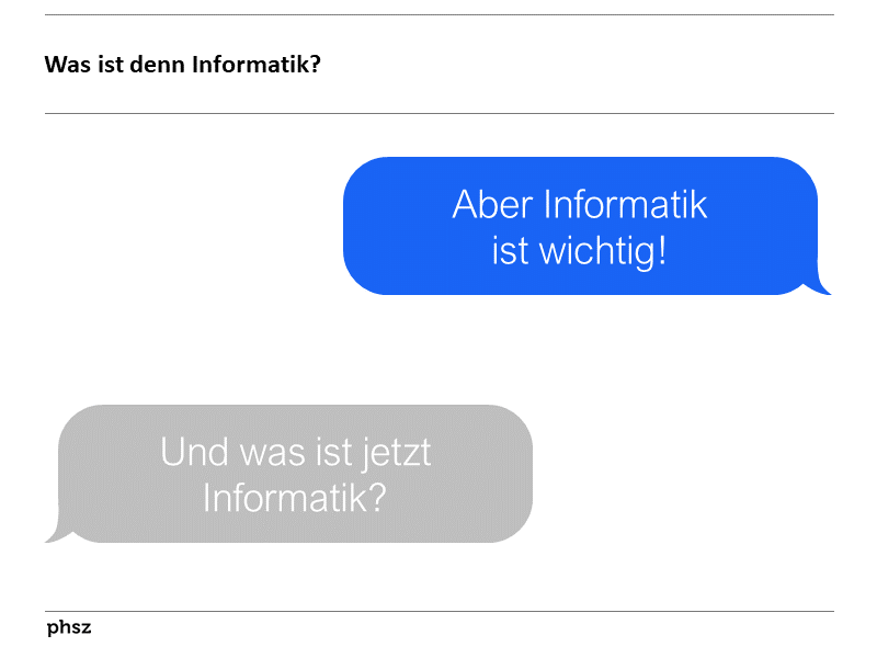  Was ist denn Informatik? 