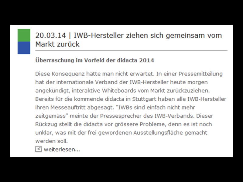 Überraschend: IWB-Hersteller ziehen sich von der didacta zurück