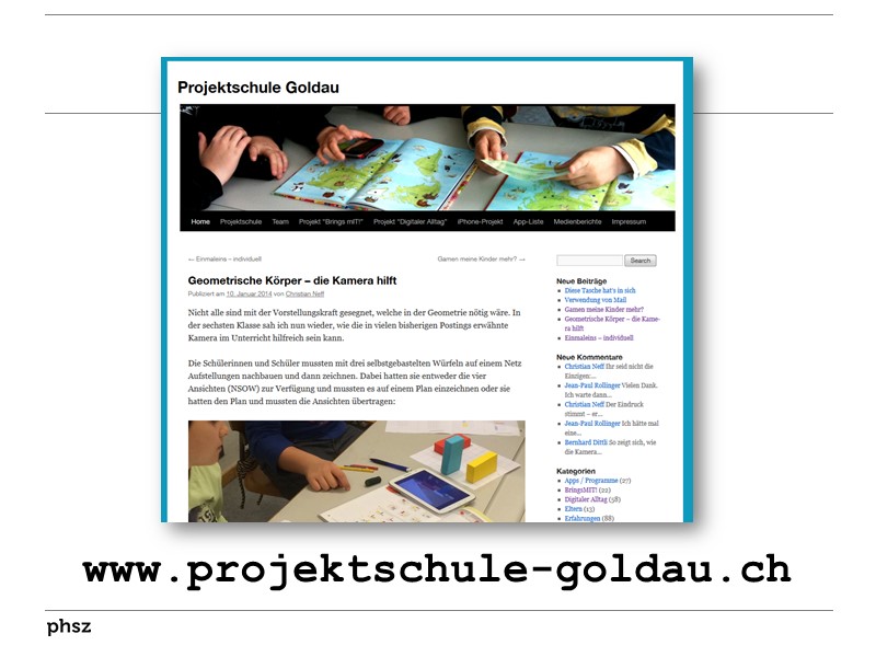 Weblog der Projektschule Goldau