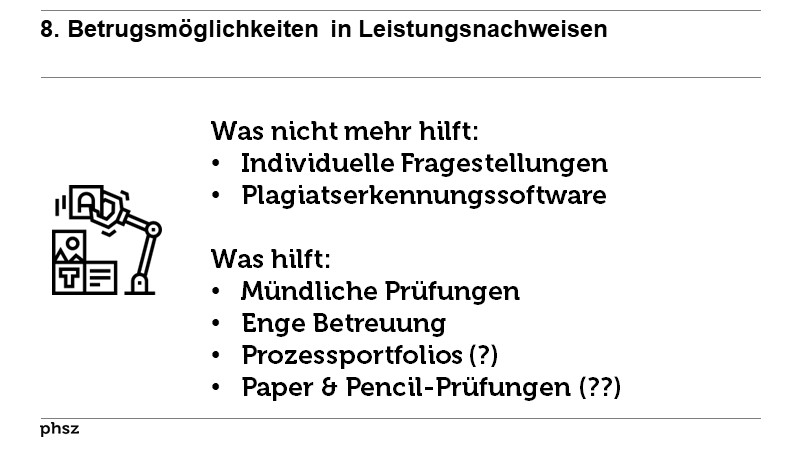 8. Betrugsmöglichkeiten in Leistungsnachweisen