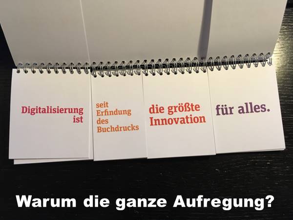 Warum die ganze Aufregung?