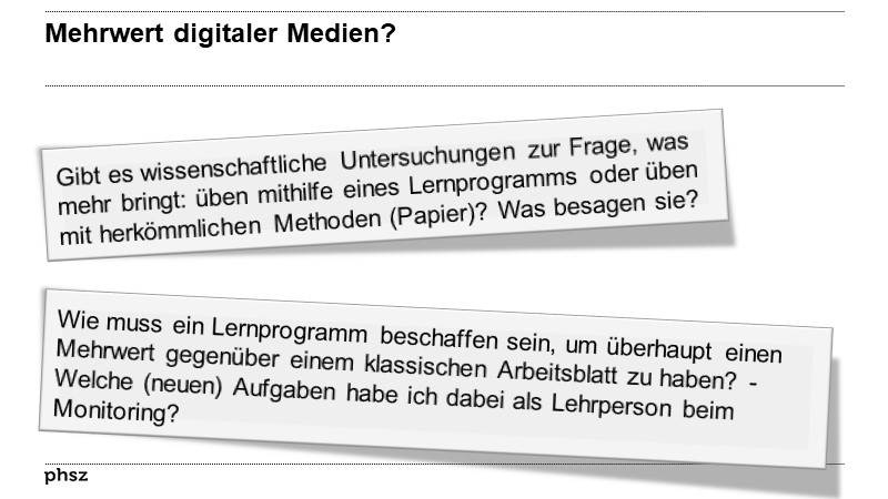 Mehrwert digitaler Medien?