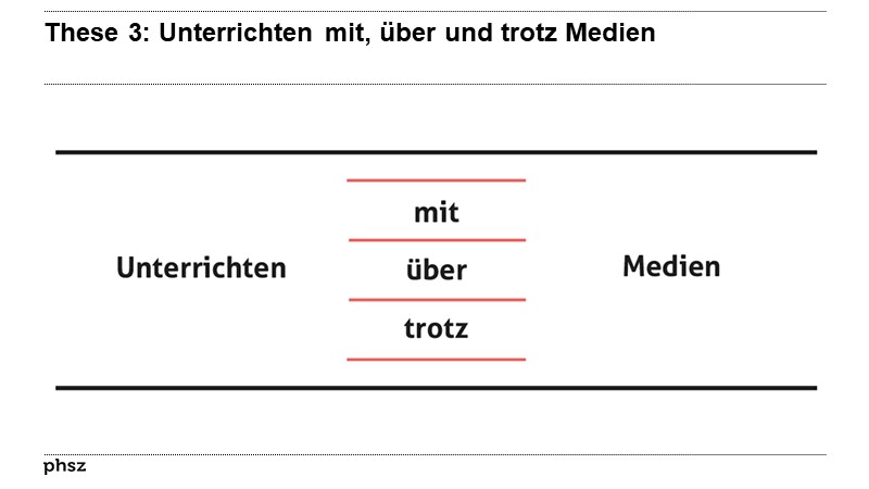 These 3: Unterrichten mit, über und trotz Medien