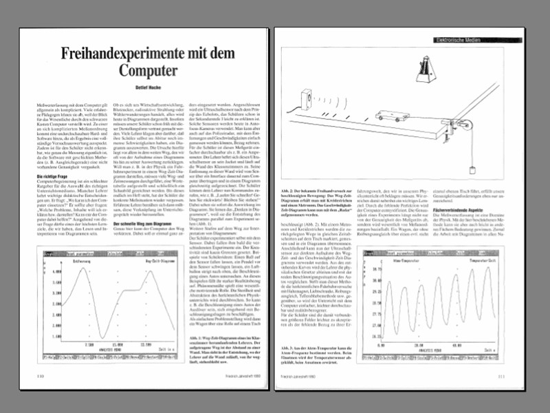 Freihandexperimente mit dem Computer