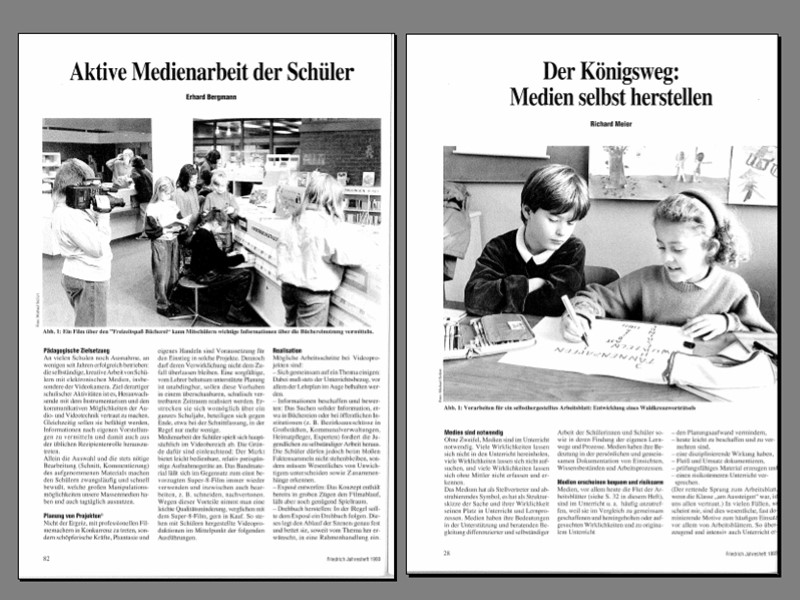 Aktive Medienarbeit der Schüler