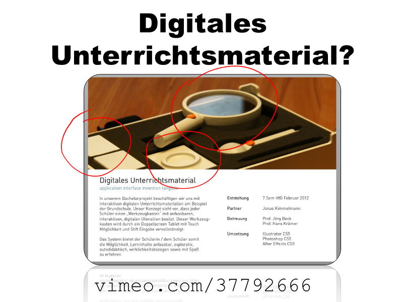 Zukunftsvision für digitales Unterrichtsmaterial?