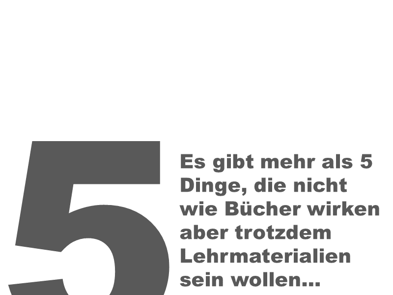 5. Mehr als fünf Lösungen, die nicht mehr wie ein Buch aussehen