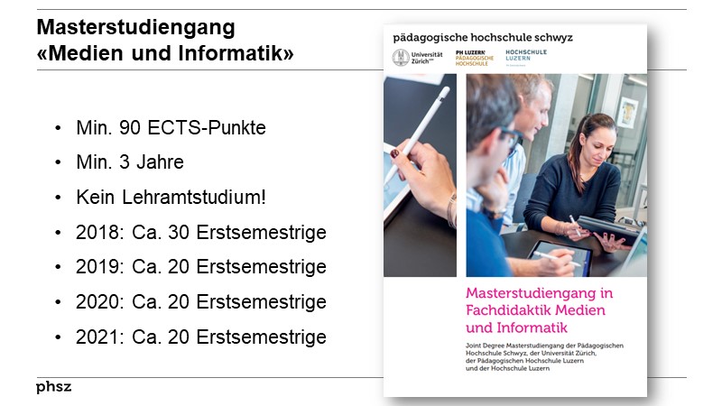 Masterstudiengang «Medien und Informatik»