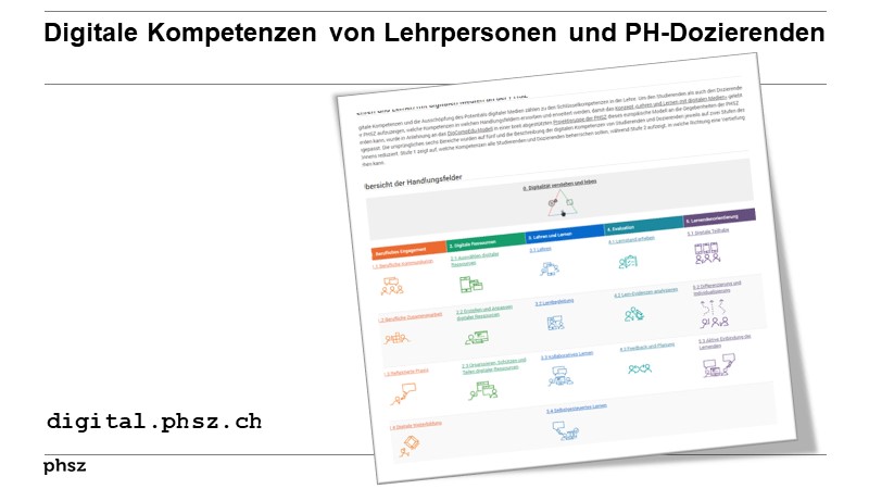 Digitale Kompetenzen von Lehrpersonen und PH-Dozierenden